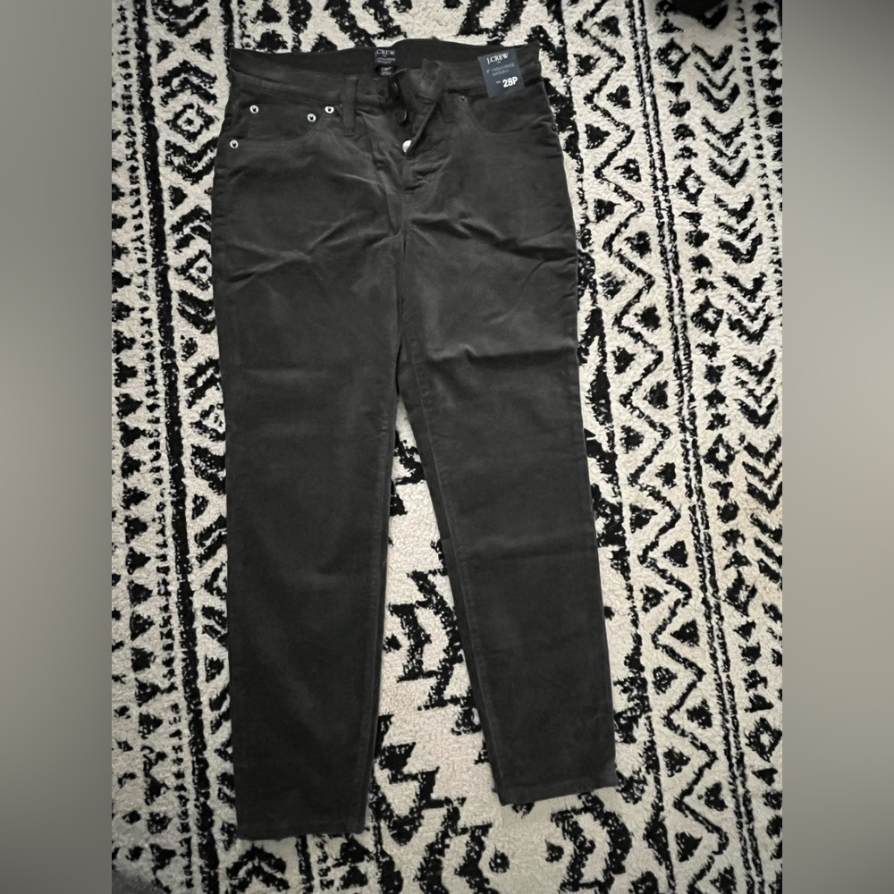 Jcrew corduroy dark grey soft pants. 28 petite.
